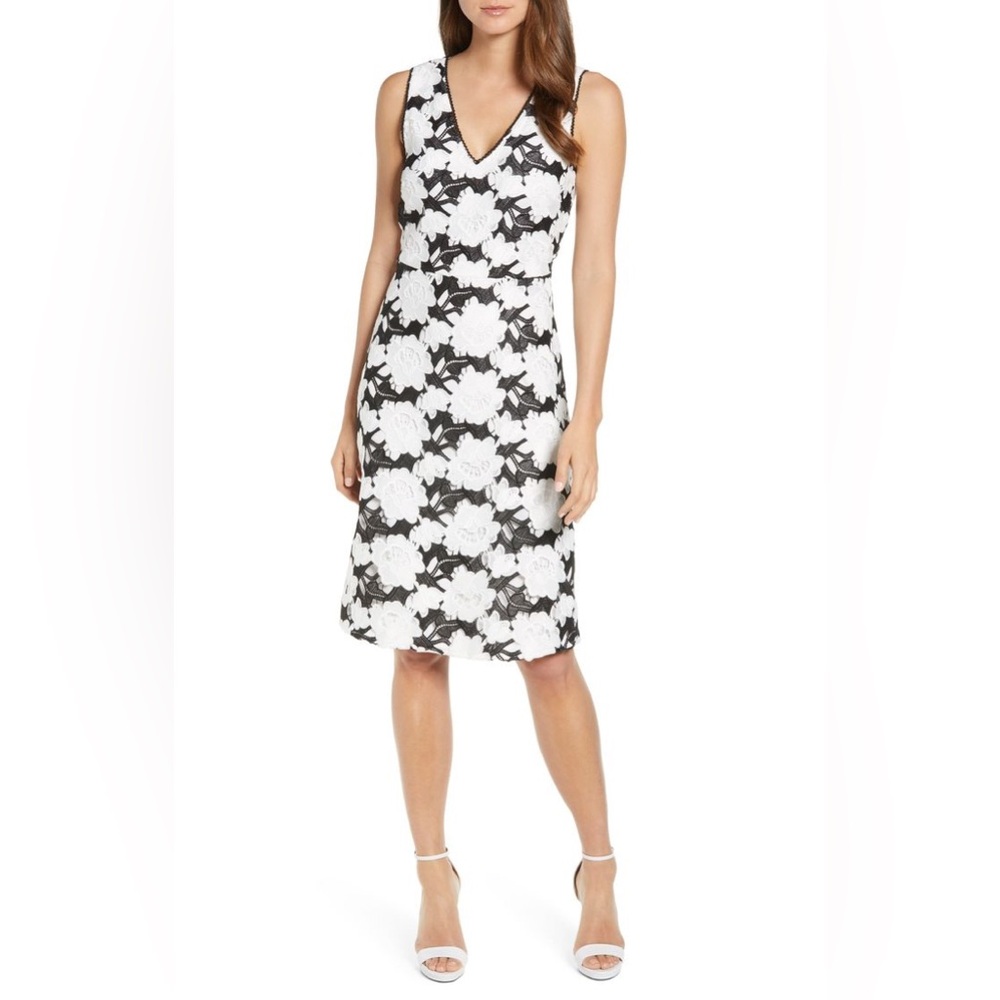 Karl Lagerfeld Lace Overlay Dress - Picture 1 of 9